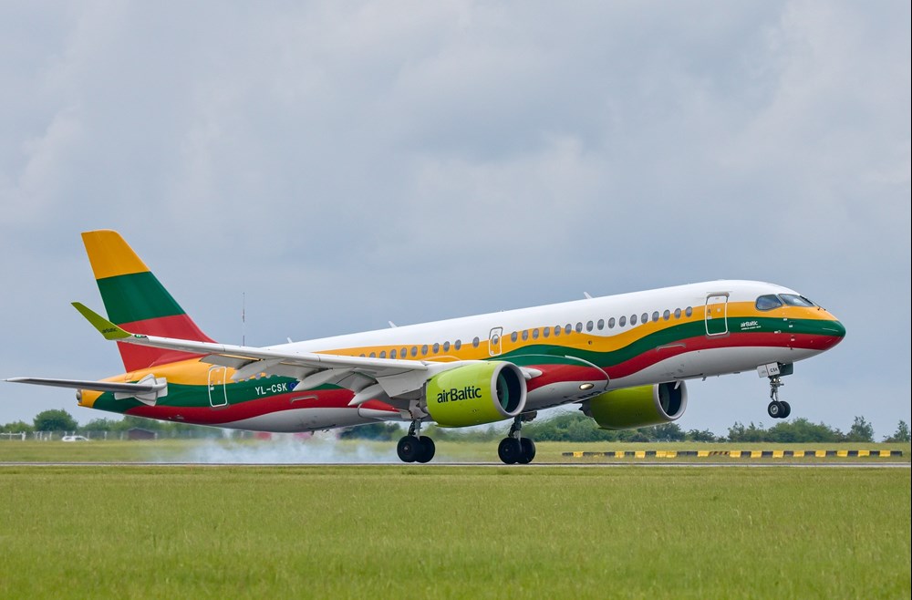 Wrzesień słabszy niż przed rokiem w airBaltic