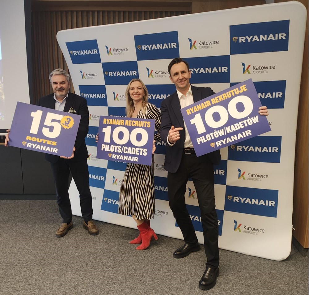 Ryanair ogłosił zimowy rozkład lotów dla Katowic. Trzy nowe trasy