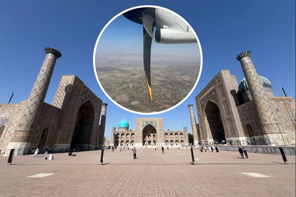 Uzbekistan. Samolot wygrywa z pociągiem