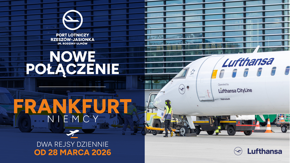 Rzeszów: Zmiana w siatce Lufthansy. Frankfurt zamiast Monachium