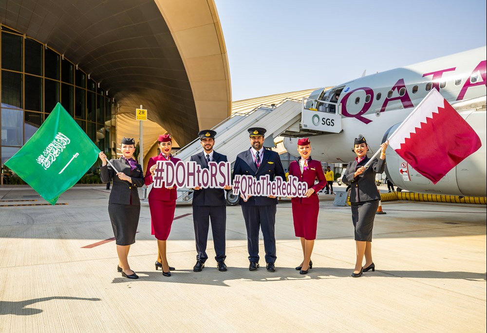 Qatar Airways zainaugurowały loty na lotnisko Red Sea