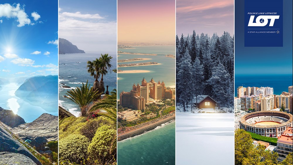 Zimowa siatka PLL LOT: Nowe kierunki i słoneczne powroty