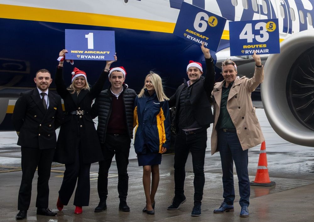 Gdańsk: Zimą pięć nowych tras i szósty zbazowany samolot Ryanaira