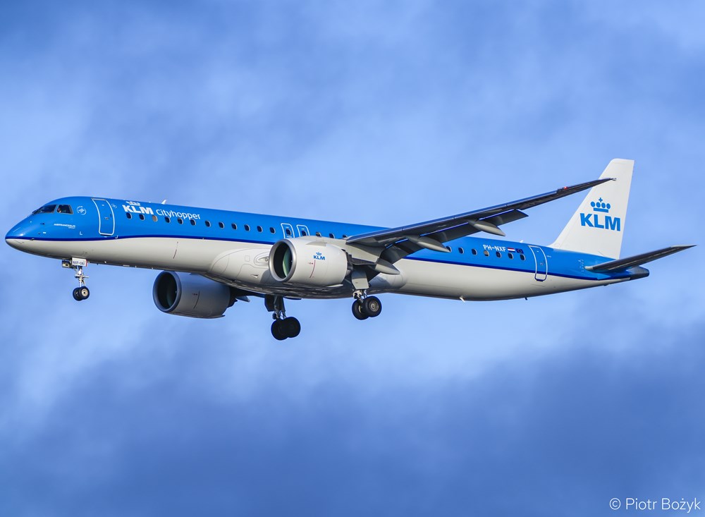 E195-E2 KLM Cityhopper zabiorą więcej pasażerów