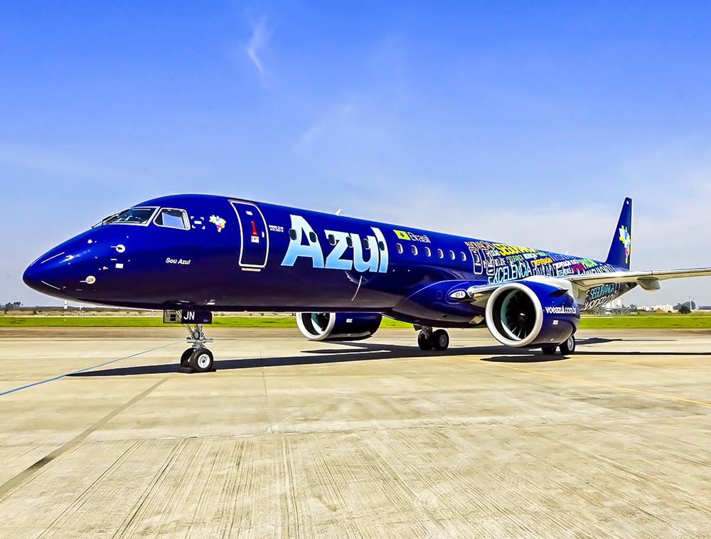 AZUL zmniejszają zamówienie na embraery E195-E2