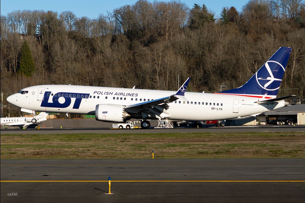 LOT. SP-LYG leci do Polski. Flota 737 MAX urosła do 24 szt.