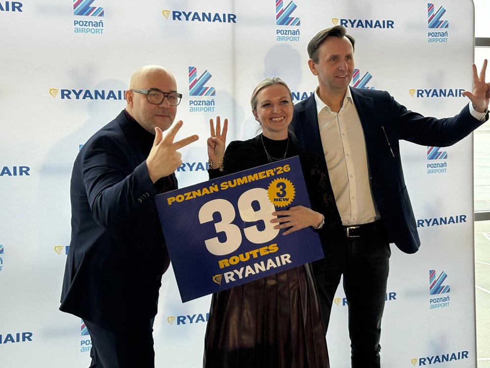 Poznań: Latem 39 kierunków Ryanaira, w tym trzy nowości