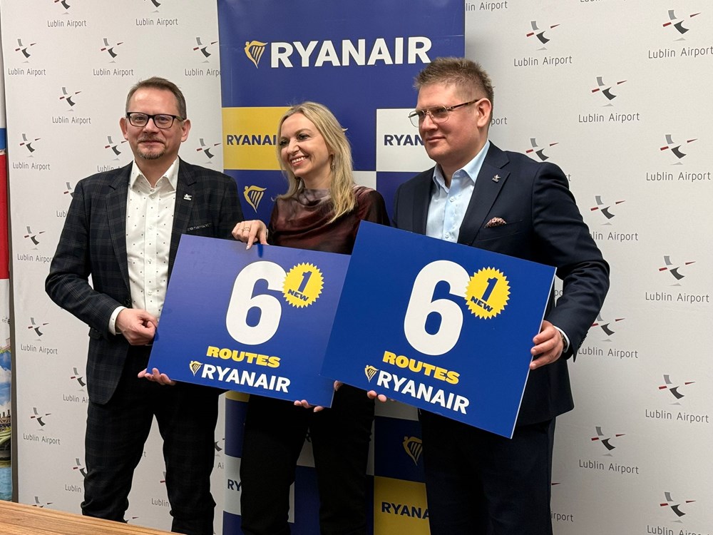Lublin: Letni rozkład lotów Ryanaira z jedną nowością