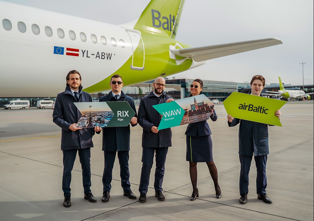 AirBaltic powróciły do Warszawy z lotami do Rygi