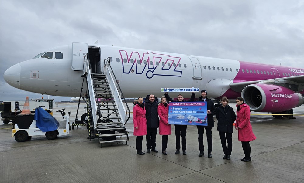 Szczecin: Wizz Air zainaugurowały rejsy do Bergen (zdjęcia)
