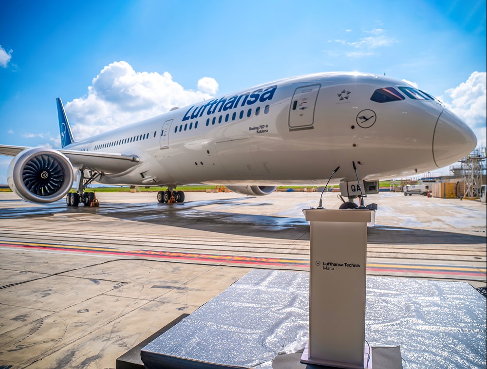 Lufthansa Technik Malta z pierwszą modyfikacją kabiny boeinga B787