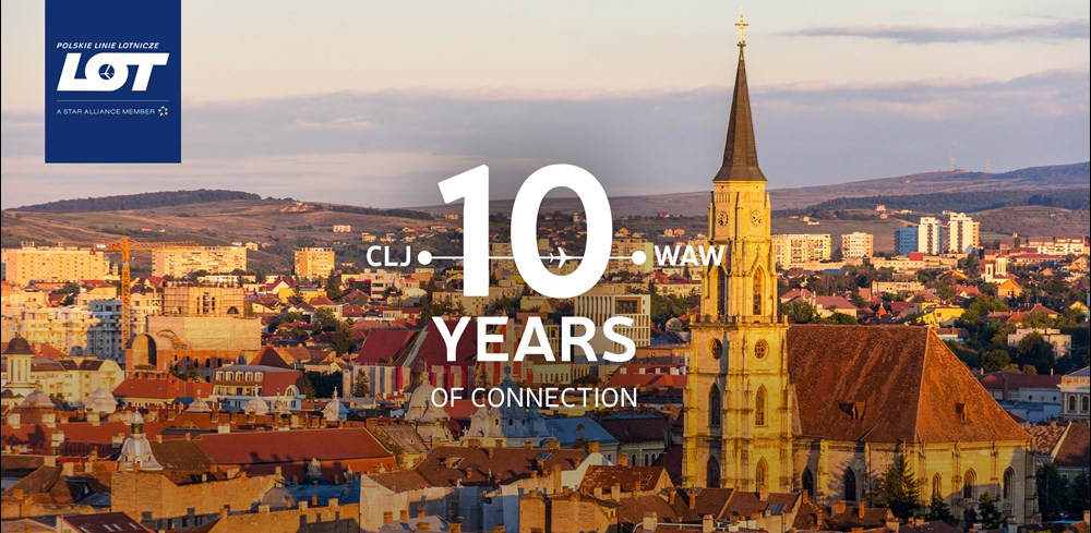 10-lecie połączenia PLL LOT do Klużu-Napoki