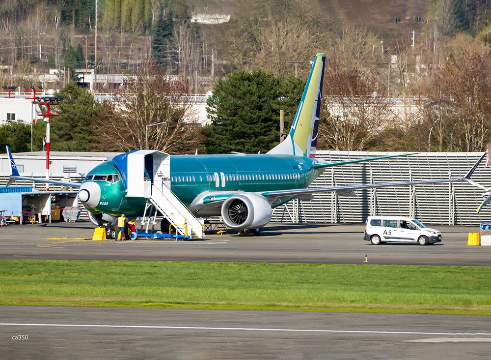 LOT. 737 MAX SP-LYI po pierwszym locie technicznym