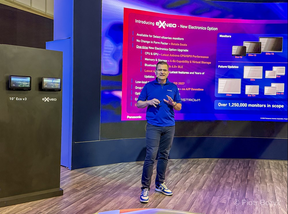 Panasonic Avionics zmodernizuje starsze kabiny. Nowy system eXNeo zadebiutuje w 2027 r.