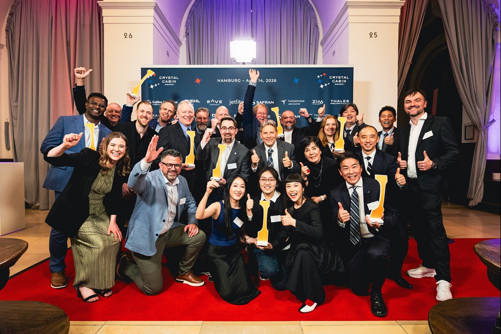 Crystal Cabin Award 2026: Osiem nagród dla przyszłości kabin lotniczych