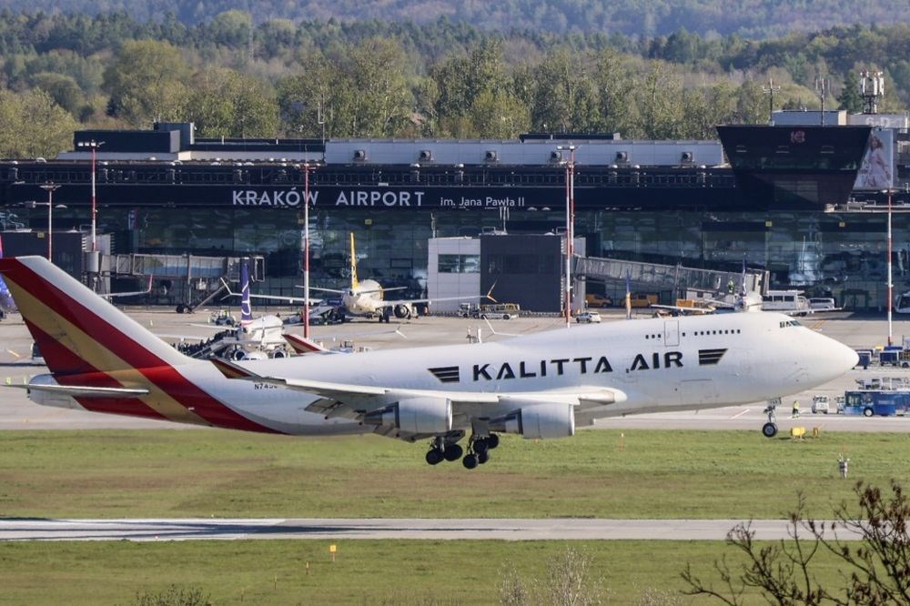 B747F Kalitta Air wylądował w Krakowie
