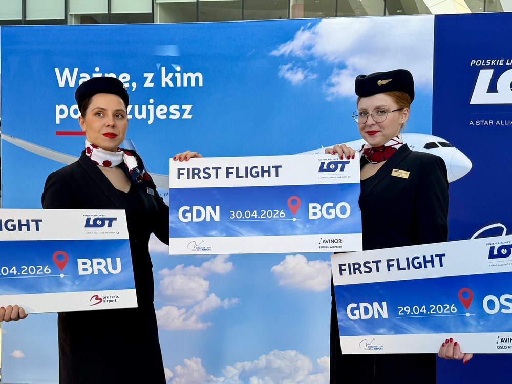 LOT rośnie w Gdańsku. Ruszają loty do Brukseli, Oslo i Bergen
