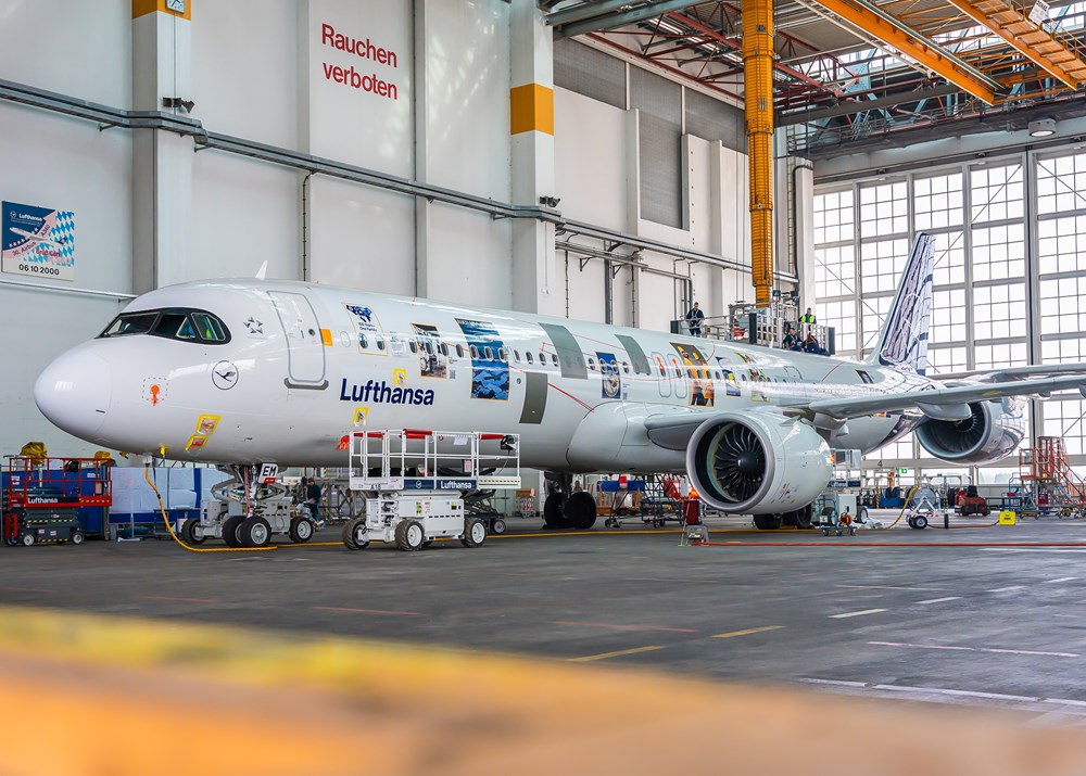 LH: Pracownicy zaprojektowali specjalne malowanie A321neo