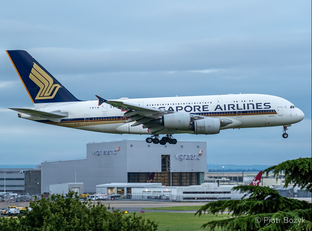 Singapore: Internet od Starlink na pokładach A350 i A380