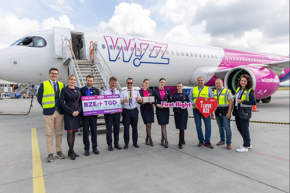Rzeszów: Inauguracja lotów Wizz Air do Podgoricy