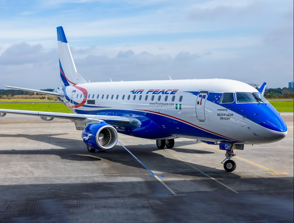 Air Peace odebrały pierwszego nowego embraera E175