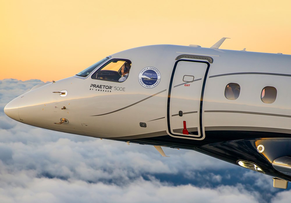 Embraer: Nowy Praetor 500E z potrójną certyfikacją