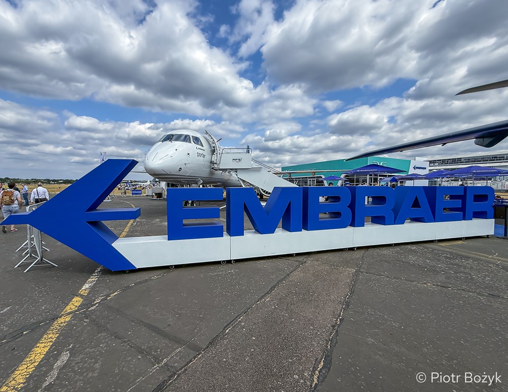 Embraer z rekordowym portfelem zamówień za Q2 o wartości 34,5 mld dolarów