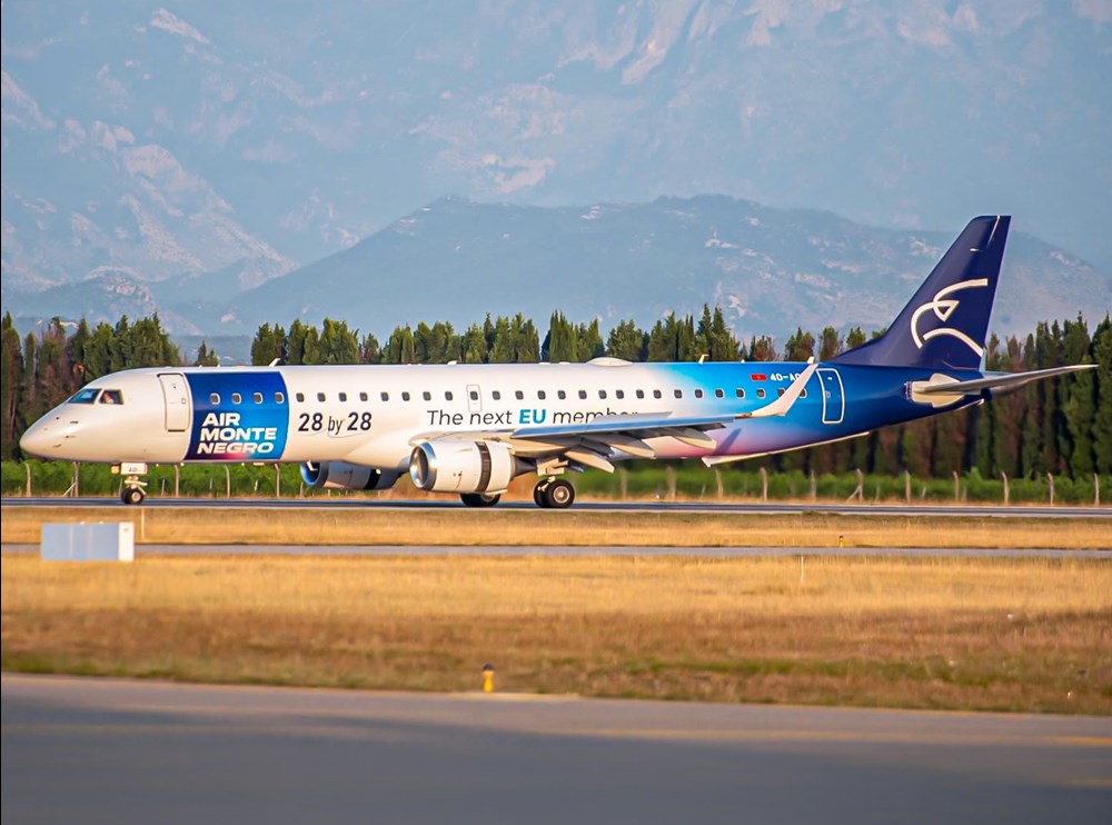 Air Montenegro powiększa flotę. Linia pozyskała kolejnego Embraera E195