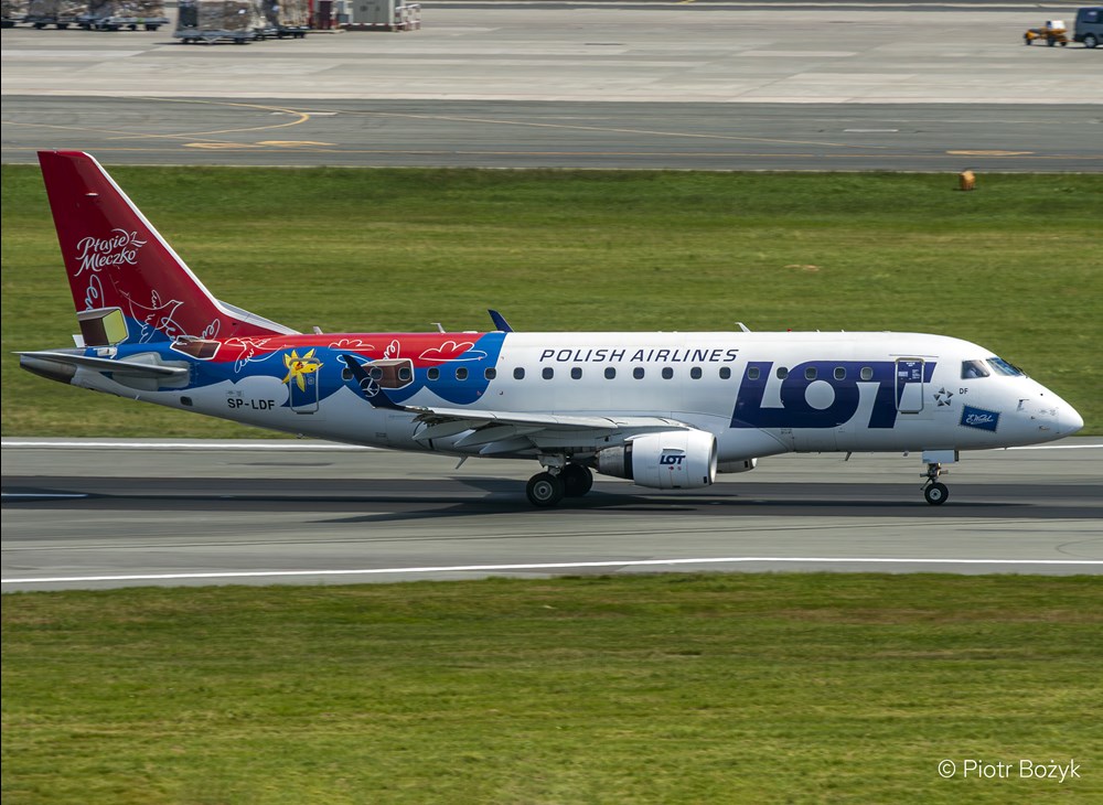 LOT wycofał z floty kolejnego Embraera E170 (SP-LDF)
