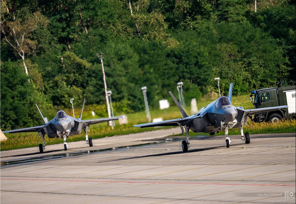 Kolejne F-35A wylądowały w 32. BLT w Łasku