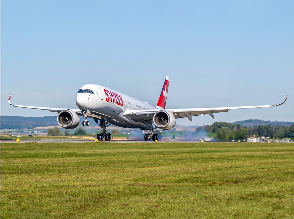 SWISS: Trzeci Airbus A350 już w Zurychu (zdjęcia)