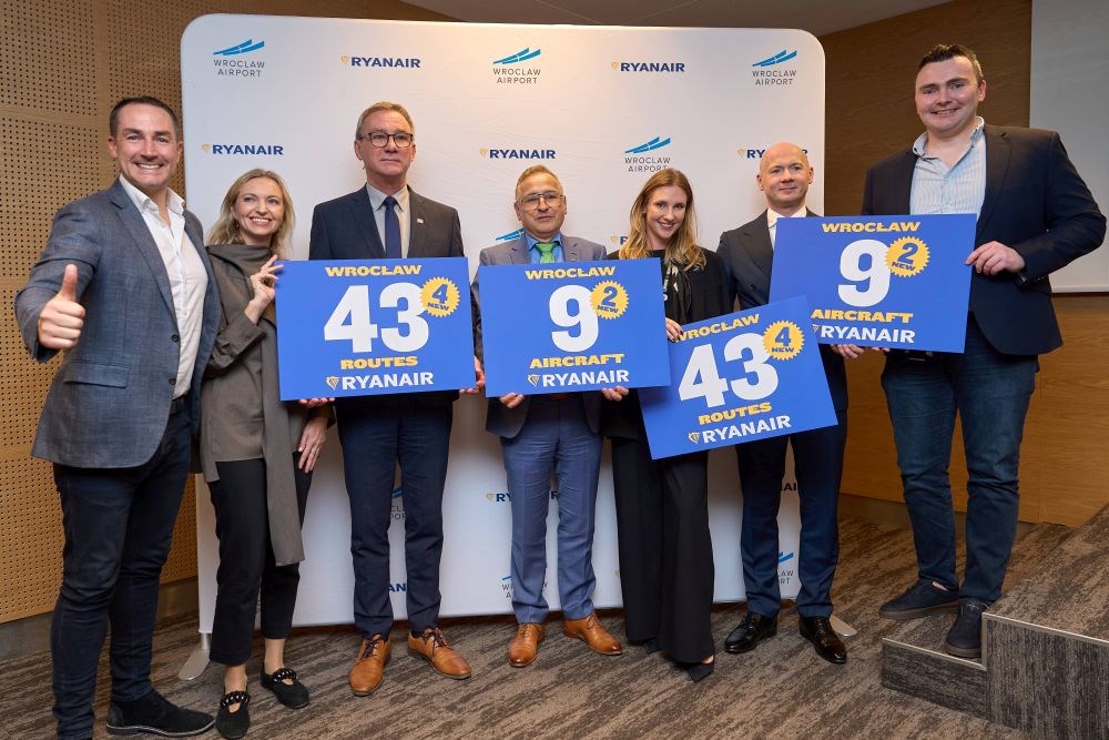 Wrocław: Ryanair poleci zimą do Madrytu, Marrakeszu, Tirany i Turynu