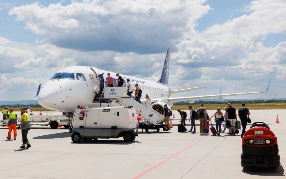 Rzeszów: Sierpień z dwucyfrowymi wzrostami Ryanaira, PLL LOT i Wizz Air