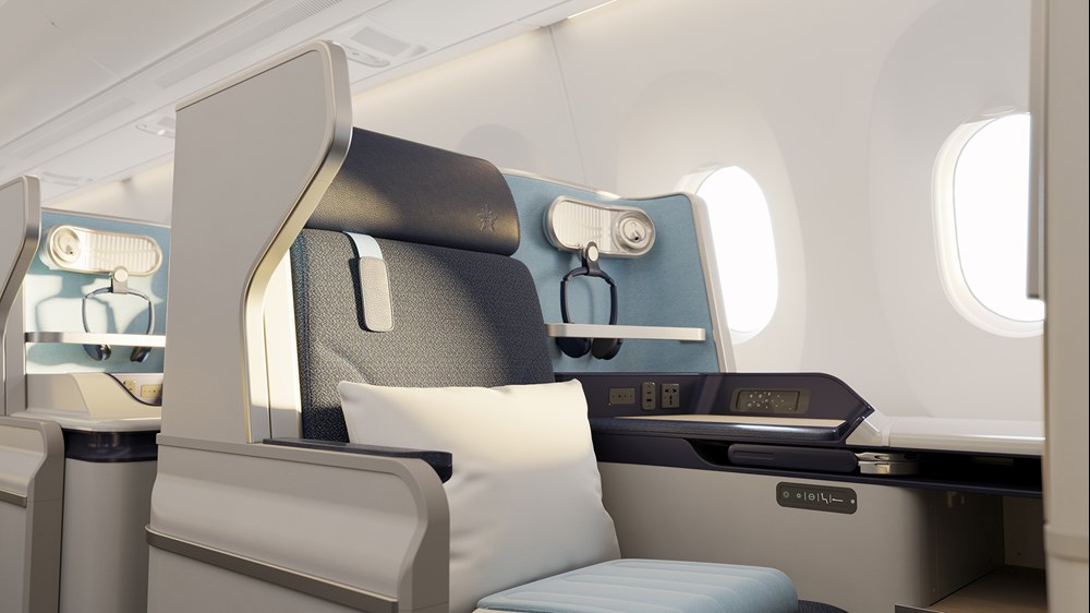 Edelweiss pokazał nową kabinę A350. Więcej miejsc premium i internet Starlink