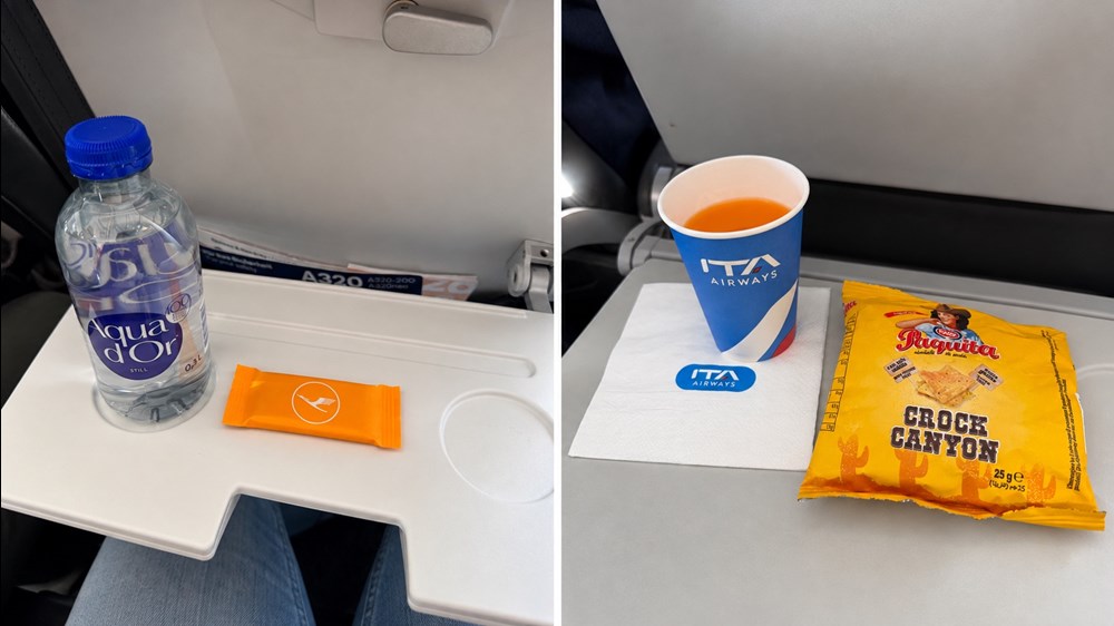 ITA Airways oferuje więcej niż Lufthansa. Różnice w poczęstunku na pokładzie