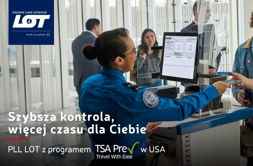 Polskie Linie Lotnicze LOT dołączyły do programu TSA PreCheck